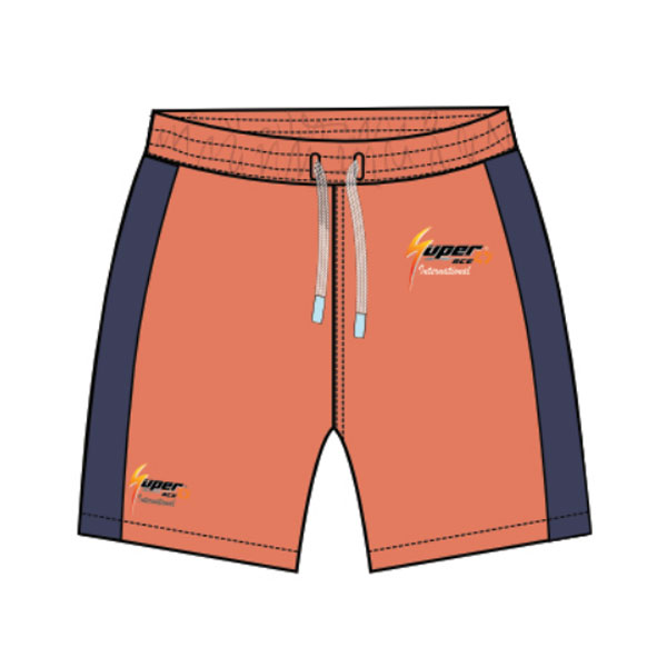 burnt-sienna-front-shrots.jpg Shorts Burnt Sienna & Navy Blue - Image 1