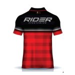 Polo Shirts Black & Red - Image 2