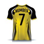 V Neck Shirt Yellow & Black - Image 2